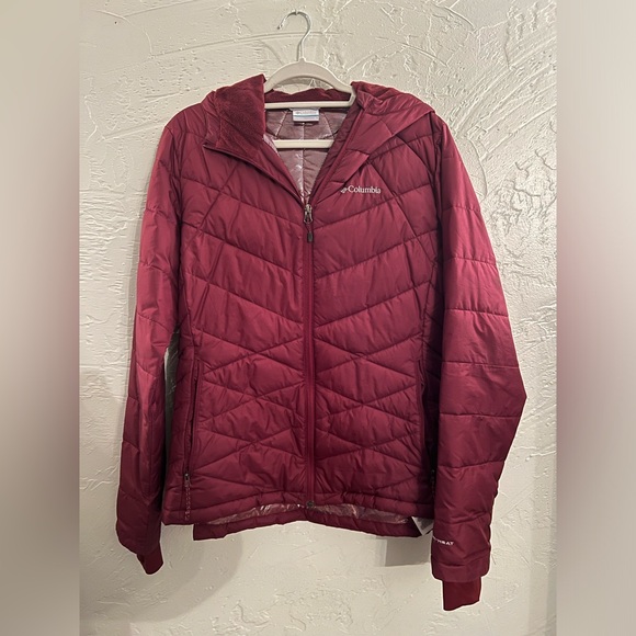 Columbia Fleece Hooded Insulated Water Resistant Jacket - Picture 6 of 9